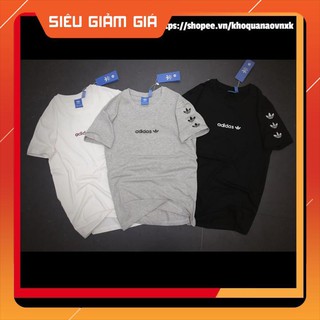 [ GIÁ SOCK ] [ FREE SHIP ] Áo thun cổ tròn COTTON CO GIÃN logo 3 lá  [ GIÁ SOCK ]