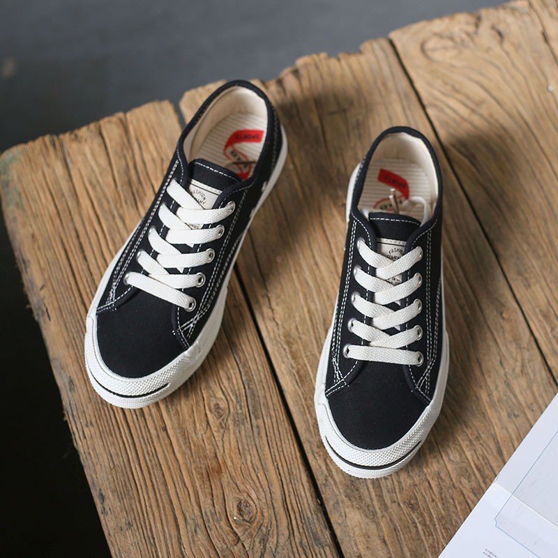 Mới Giày Thể Thao Nữ Vải Bạt Thời Trang Hàn