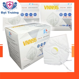Hộp 10 Khẩu trang VNN95, khẩu trang kháng khuẩn N95 hàng công ty đạt chuẩn FDA