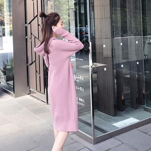 Đầm Hoodie Dệt Kim Dày Dặn Thời Trang Cho Nữ | BigBuy360 - bigbuy360.vn