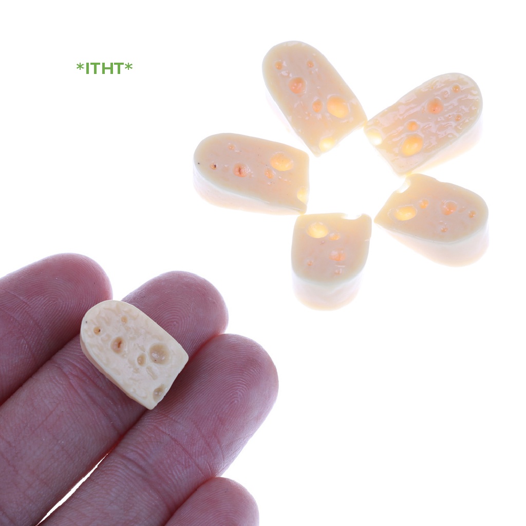 Bộ 5 Phô Mai Mini Tỉ Lệ 1 / 12 Dùng Trang Trí Nhà Búp Bê Mới