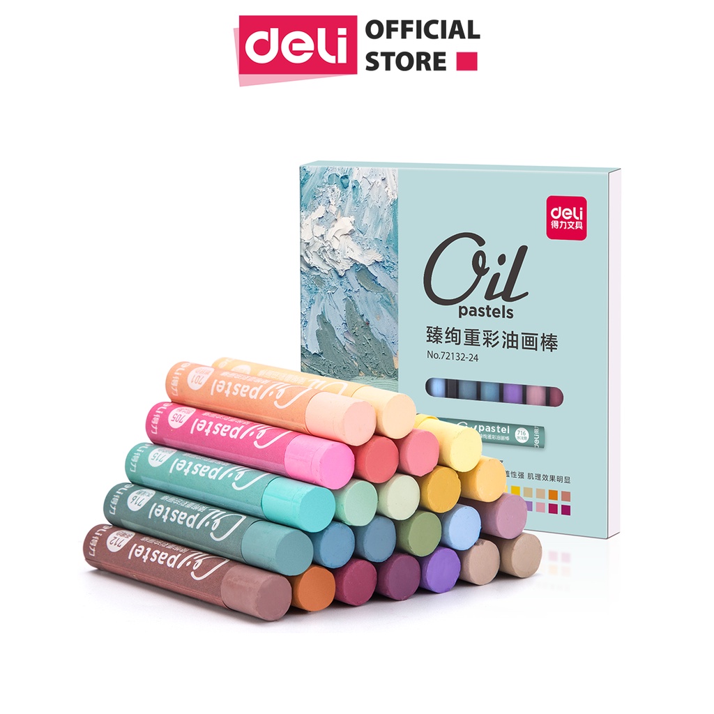 Bút sáp dầu màu Morandi Deli - 72132/72131