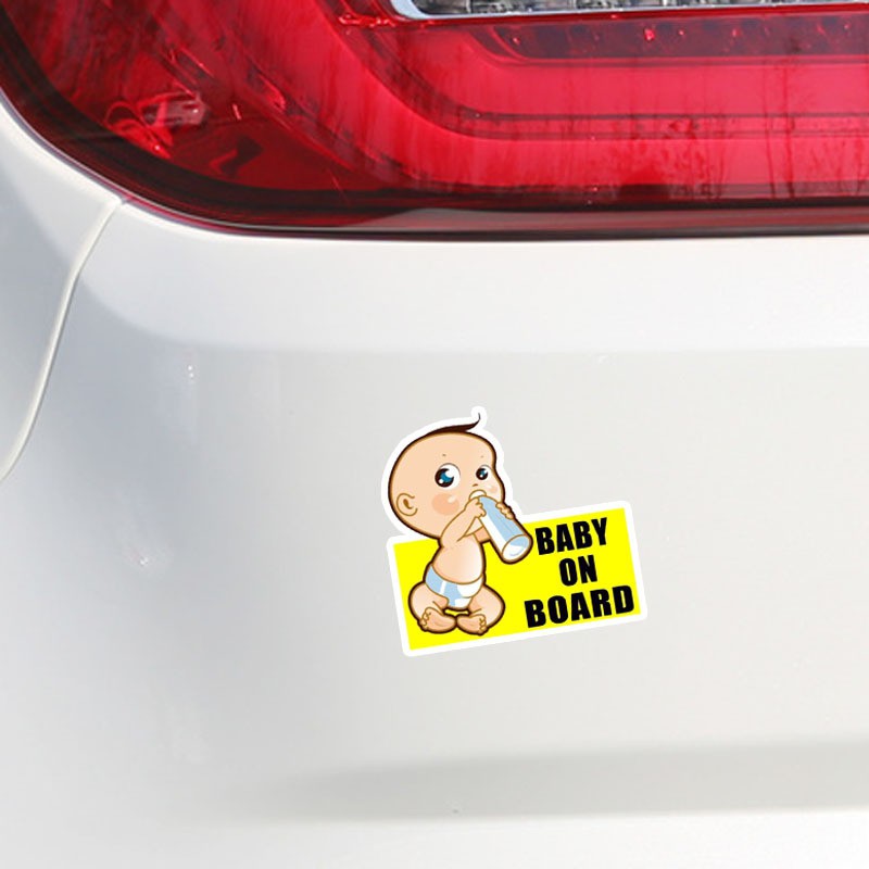 [Mã LIFEAU02 hoàn 10% tối đa 12K xu đơn 50K] Decal Dán Xe Hơi Chữ Baby On Board