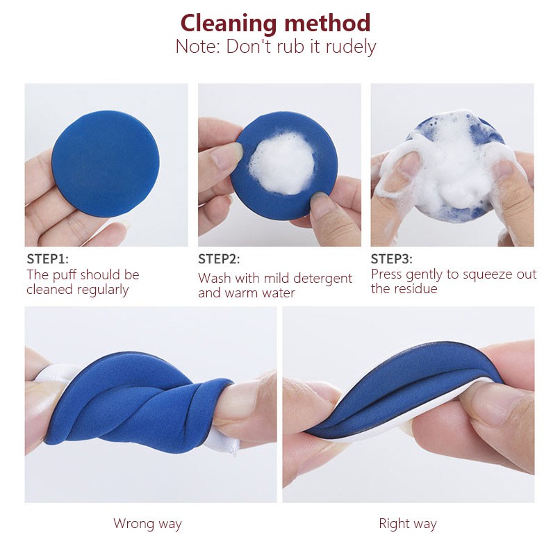 SUPO Beauty - [Random Color] Bông Đánh Phấn Hình Tròn Dùng Trang Điểm Nền Có Thể Sử Dụng Khô Và Ướt Tiện Dụng | BigBuy360 - bigbuy360.vn