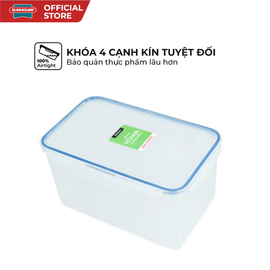 Hộp Bảo Quản Thực Phẩm Ngăn Mát BIOZONE KB-CO3600P 3600 ml