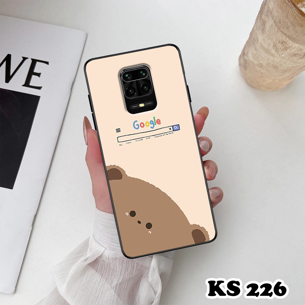 Ốp lưng Xiaomi Redmi Note 9 - Xiaomi Redmi Note 9s - Xiaomi Redmi Note 9 Pro - Ốp in hình gấu &amp; thỏ - lưng nhám viền TPU