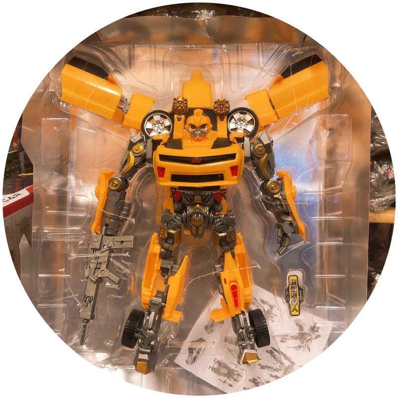 Mô Hình Robot Bumblebee Optimus Transformer Biến Hình Xe 25cm &amp; 35cm &amp; 50cm 2 Màu