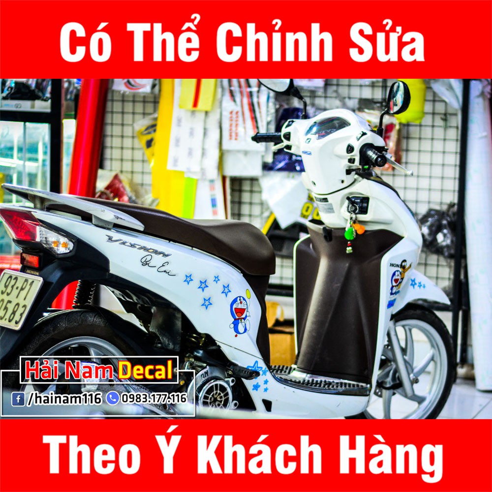 Tem Trùm Vision Trắng Doremon
