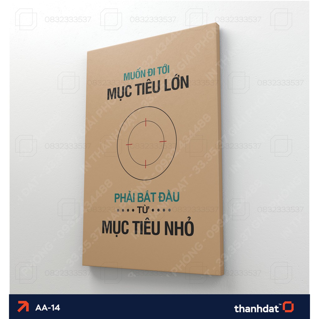 Tranh động lực siêu hót tạo động lực làm việc - trang trang trí treo tường văn phòng [AA001]