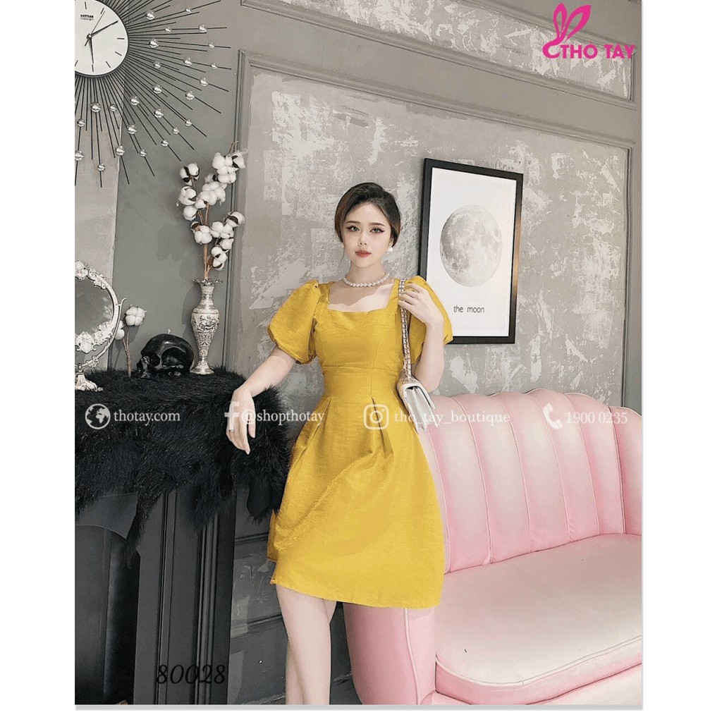 ĐẦM KIỂU NỮ DỰ TIỆC TAY BỒNG SIÊU XINH