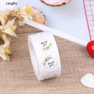 Cuộn 500 miếng dán niêm phong bao bì in chữ thank you độc đáo tiện dụng