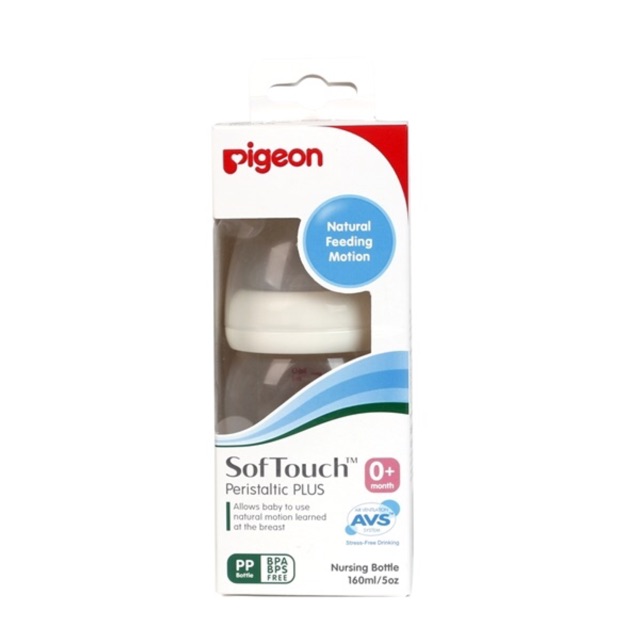 BÌNH SỮA PIGEON CỔ RỘNG 160ML SOFTOUCH