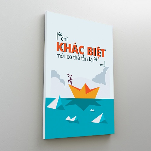 Tranh động lực slogan văn phòng độc đáo, ý nghĩa mà doanh nghiệp nên sở hữu. Chất liệu canvas bền đẹp | 3H | BigBuy360 - bigbuy360.vn