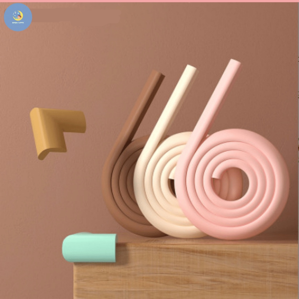 Cuộn Dây Xốp PE 2 Mét Dầy 0,8 Và 1,2cm Che Tường, Miếng Cao Su Bịt Góc, Bọc Dán Cạnh Bàn, Thành Giường - Chống Va Đập Bé