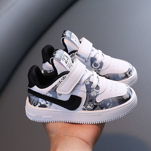 Giày thể thao đế mềm thoải mái phong cách Hàn Quốc thời trang mùa thu cho bé trai và gái 2023