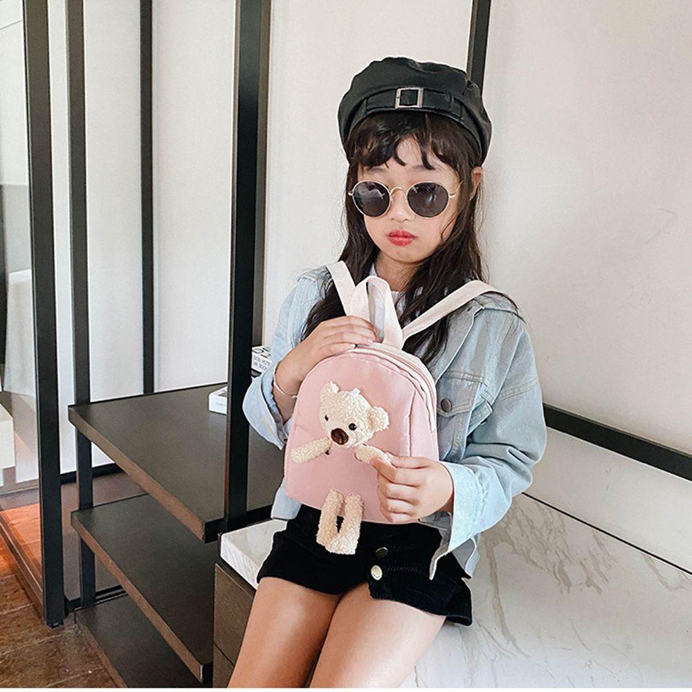 Túi Vải Đeo Chéo Có Khóa Kéo Đựng Điện Thoại Hình Gấu Bông Phong Cách Hàn Quốc REBUY1 Dành Cho Học Sinh