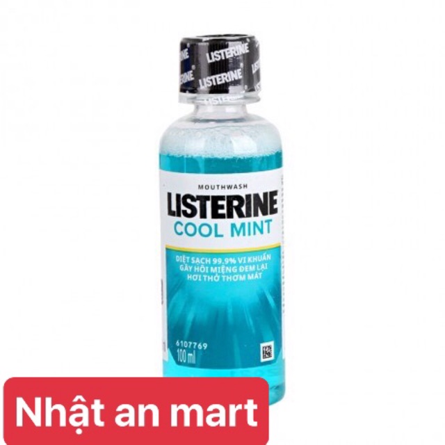 lâu.   ✅[CHÍNH HÃNG] NƯỚC SÚC MIỆNG LISTERIN 100ml- Thái Lan