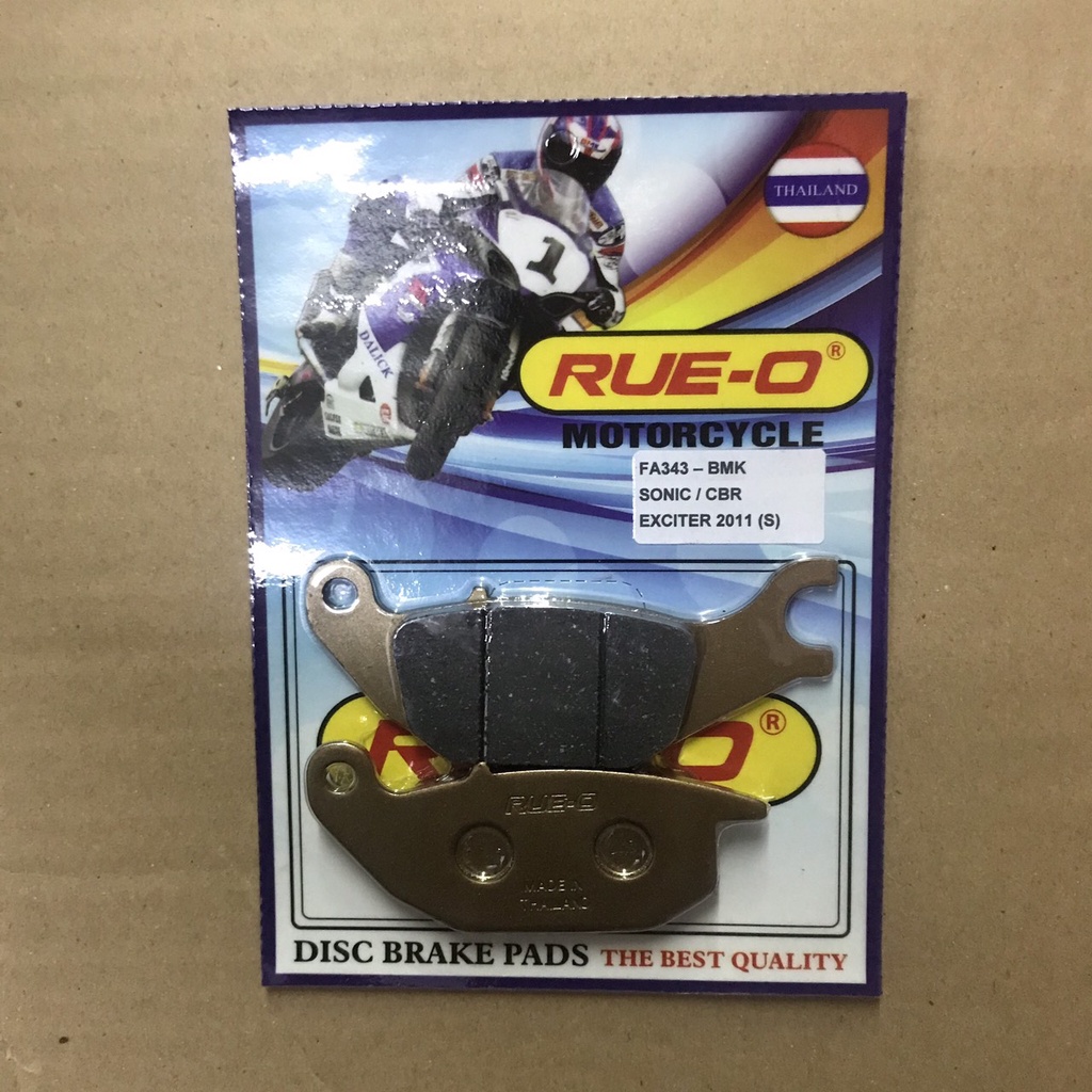 Bố thắng đĩa exciter, sirius, airblade, sonic, cbr, vision, sh, winner Thái Lan bảo hành 6 tháng RUE-O cho xe