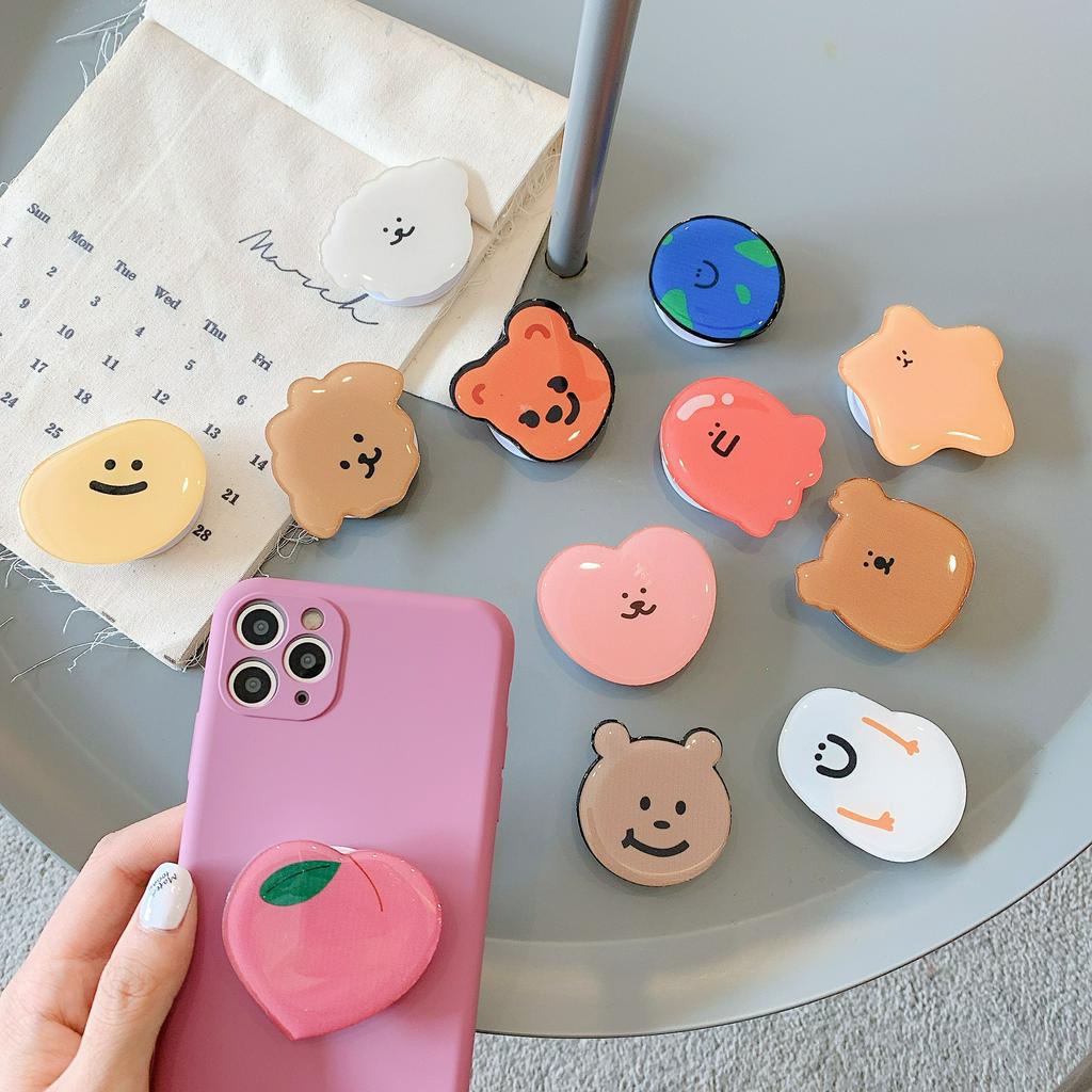POP Giá Đỡ Điện Thoại iring Kiểu Dáng Hoạt Hình Xinh Xắn Dễ Thương GRIPTOK