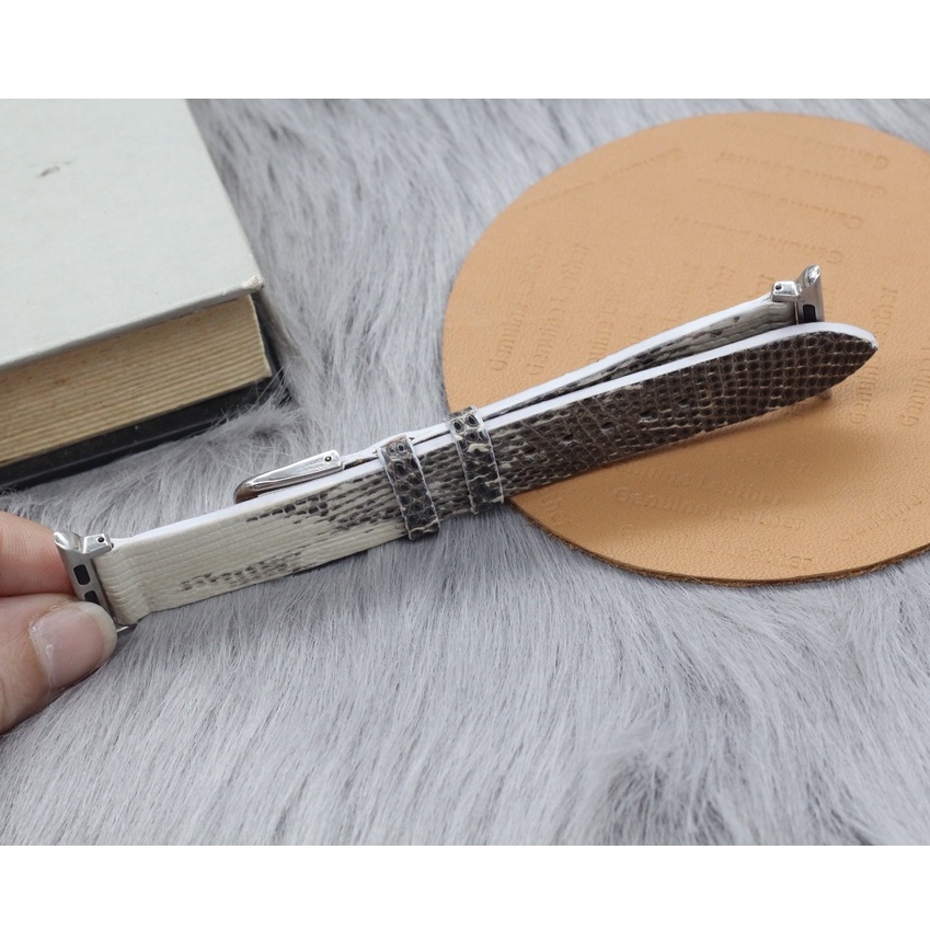 Dây Đeo Thay Thế  AP Da Kỳ Đà Thật, Dây Đeo Thay Thế Cho Đồng Hồ Thông Minh Phom Mỏng  Sản Phẩm Kèm Phụ Kiện