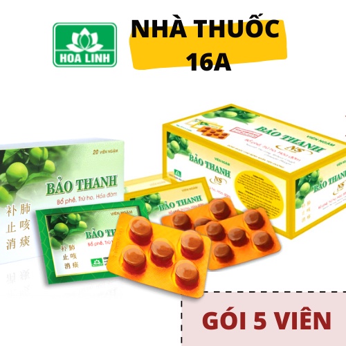 KẸO NGẬM BẢO THANH - HỖ TRỢ GIẢM HO, ĐAU HỌNG, NGỨA CỔ - KHUYẾN MÃI CHÍNH HÃNG