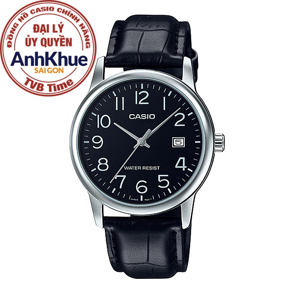 Đồng hồ nam dây da Casio Standard chính hãng Anh Khuê MTP-V002L-1BUDF (37mm)