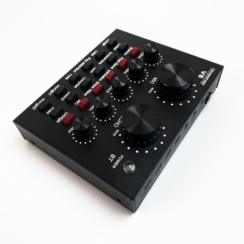 Combo míc hát livestream thu âm karaoke online micro BM900 sound card v8 có bluetooth chỉnh giọng