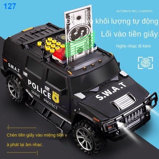 2021☍¤Xe ô tô chở tiền tiết kiệm cho trẻ con heo đất không có net hộp mật khẩu màu đỏ sáng tạo chống rơi rung cá tính