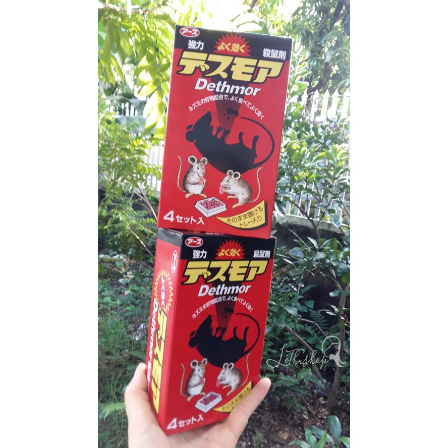 Viên diệt chuột cao cấp Dethmor Nhật Bản hộp 4 vỉ