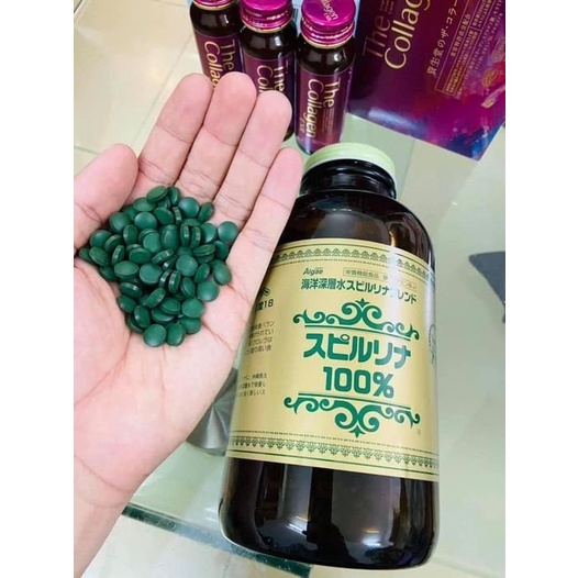Tảo xoắn tem đỏ Spirulina Nhật Bản 2200 viên - Nepbeauty