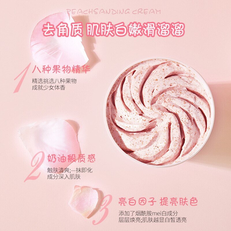 Tẩy da chết body đào Heyxi Peach Clear Body Scrub 200G | WebRaoVat - webraovat.net.vn