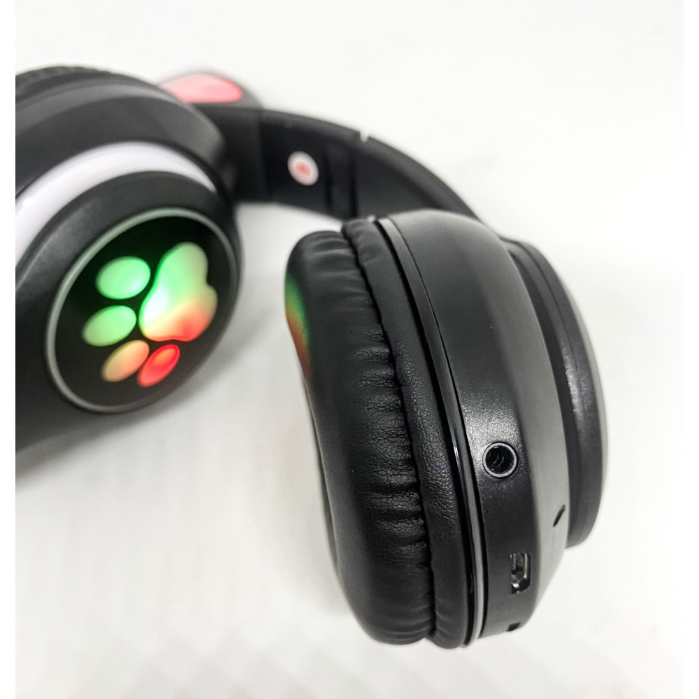 Tai Nghe Mèo Chụp Tai Bluetooth, Headphone Tai Mèo Dễ Thương Có Mic,Âm Bass Mạnh Mẽ Và Dung Lượng Pin Khủng 400mAh | BigBuy360 - bigbuy360.vn