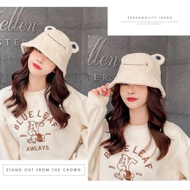 Mũ Len ❤️FREESHIP❤️ Mũ Tai Bèo Bucket Dễ Thương