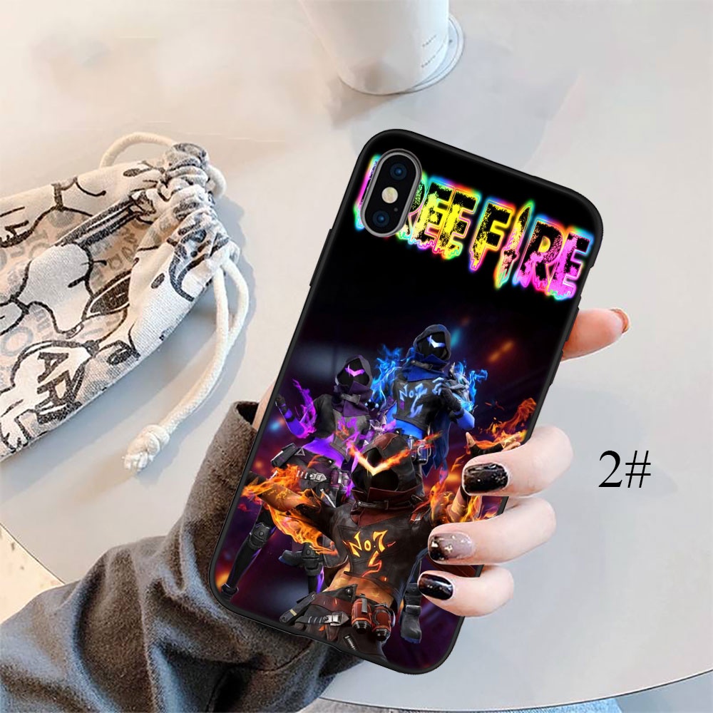 Ốp Điện Thoại Silicon Dẻo In Hình Game Free Fire FO27 Cho iPhone 5 5S 6 6S 7 8 11 Pro Max Plus SE XR