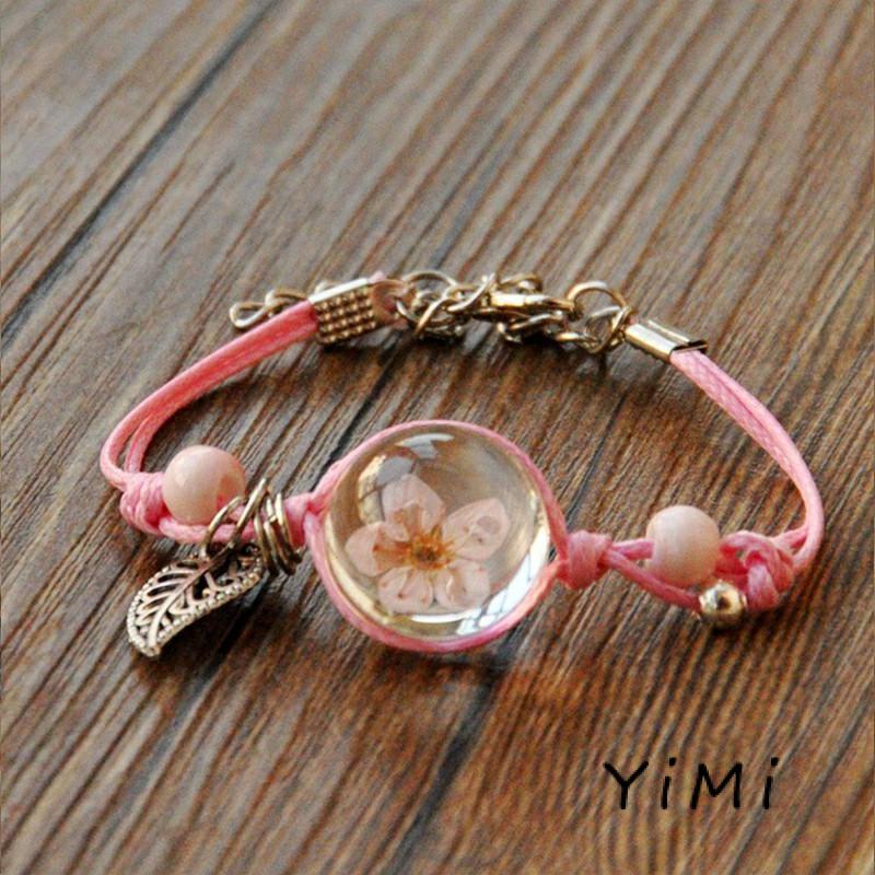 🌈Vòng đeo tay bằng dây bện phối hạt gốm có thể điều chỉnh