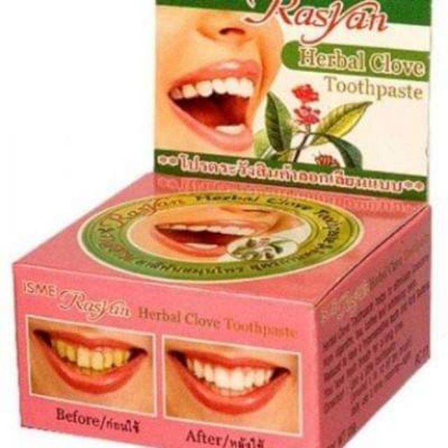 Kem tẩy trắng răng RasYan Thái Lan.
