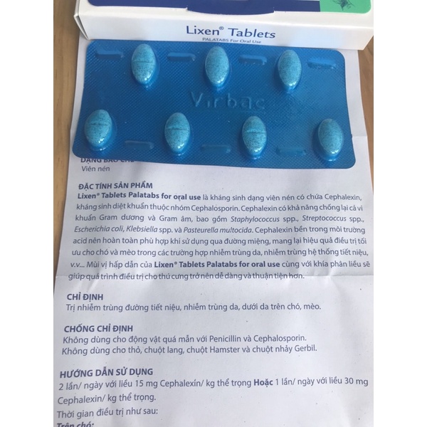 Lixen Tables viên nhai hỗ trợ viêm da, nhiễm khuẩn