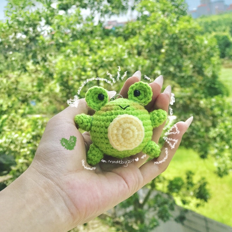 Móc Khoá Ếch Len Handmade
