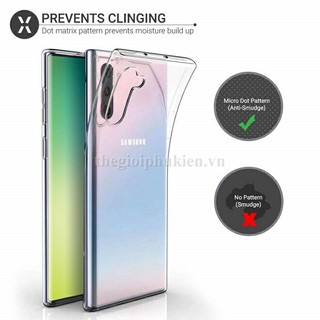 Ốp lưng dẻo trong Samsung Note 10, Note 10 Plus, Note 10 Lite