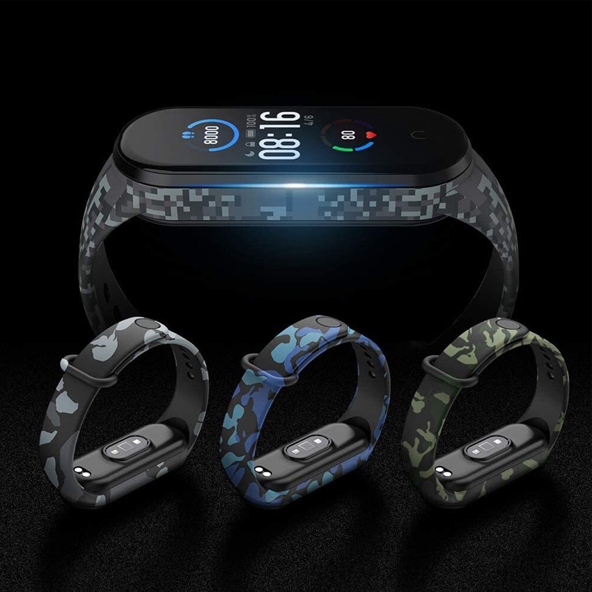 Dây đeo tay mi band 5 Camo