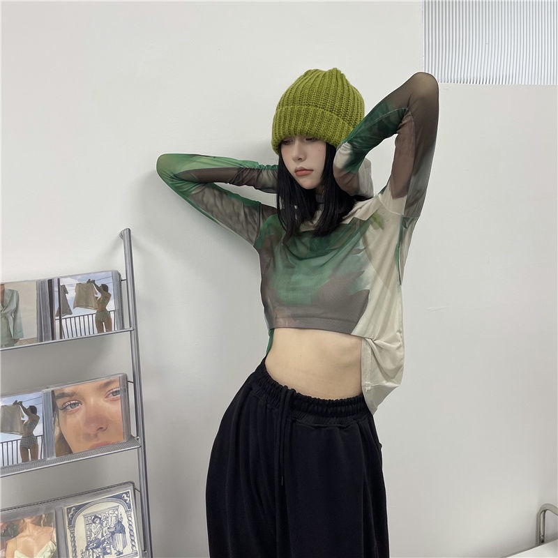 Áo thun lụa lạnh mỏng tay dài chống nắng hợp thời trang 198621