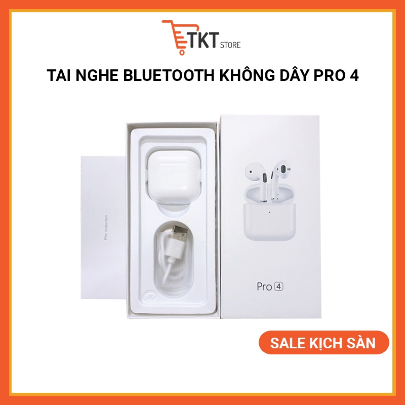 TAI NGHE BLUETOOTH PRO 4 - TAI NGHE KHÔNG DÂY TWS BLUETOOTH V5.0