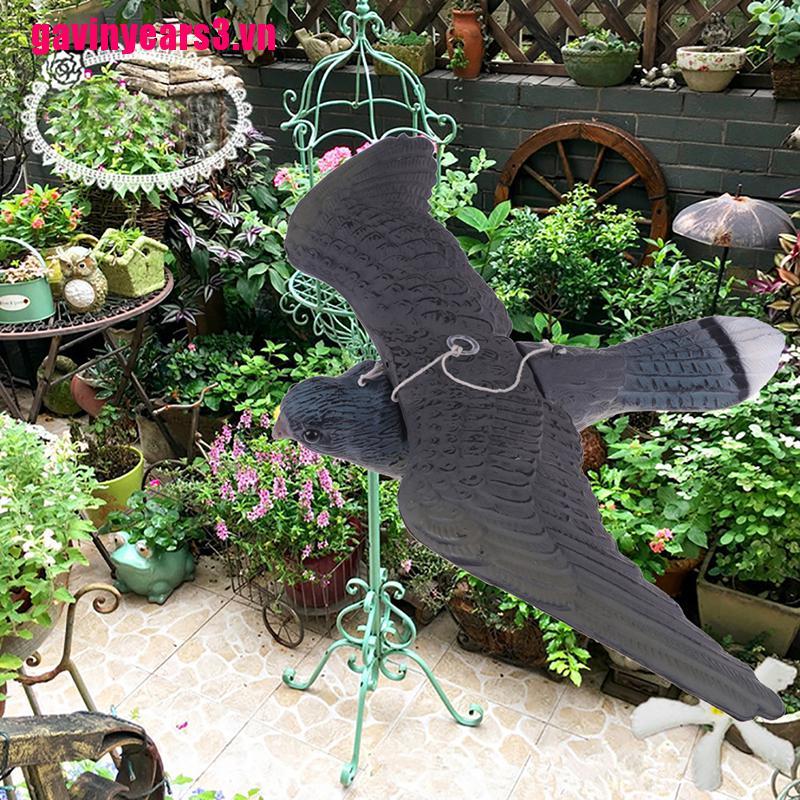 [GAV3]Realistic Flying Bird Hawk Pigeon Decoy Pest Control Garden Scarer Scarecrow