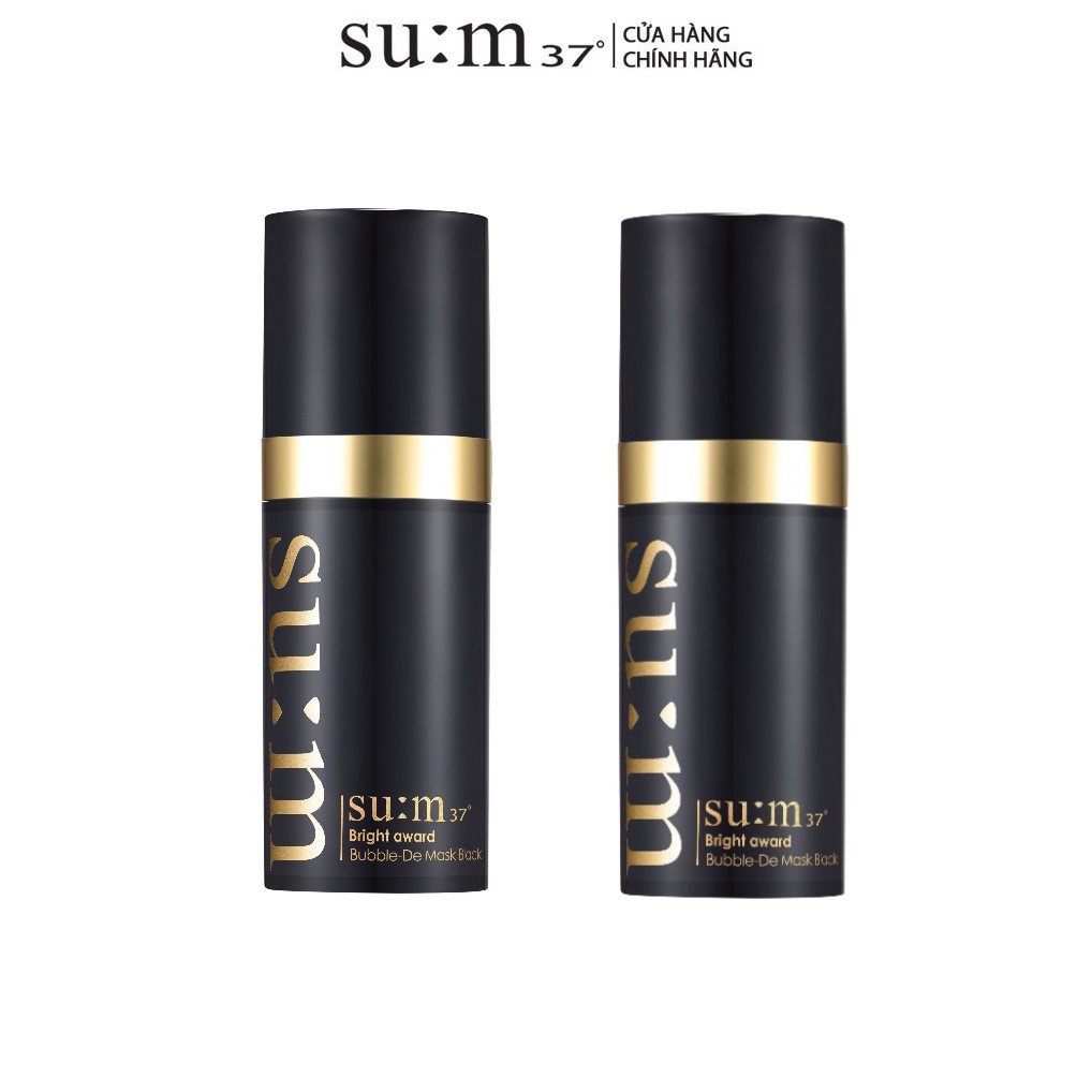 Combo 2 Mặt nạ đen thải độc và phục hồi da Su:m37 Bright Award Bubble De Mask Black