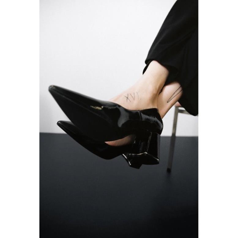 ORDER (SẴN 39 nude)🍀ZARA GIÀY GÓT VUÔNG NUDE và ĐEN * Ảnh thật HK
