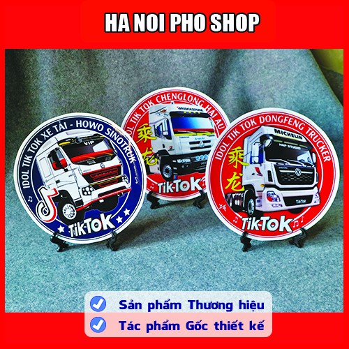 03 Tem Howo Chenglon Dongfeng TikTok Xe Tải, Logo Phản Quang chống nước - HNP Studio Shop