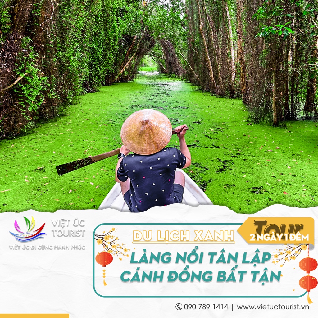 Tour du lịch làng nổi Tân Lập trong ngày | Việt Úc Tourist