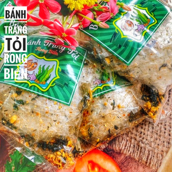 Bánh Tráng Tỏi Rong Biển (Dùng Ăn Chay Được)