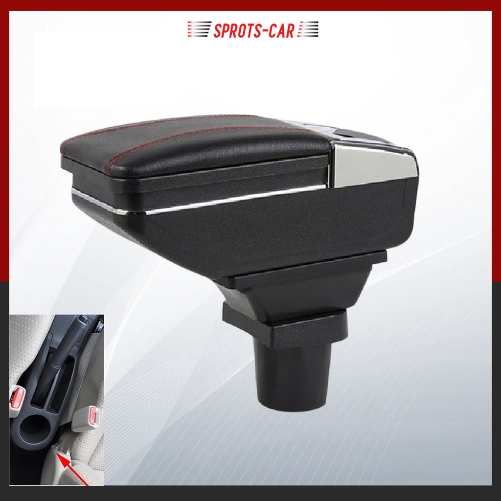 Hộp tỳ tay xe KIA MORNING đời 2012 -2020 cao cấp tích hợp 7 cổng sạc USB