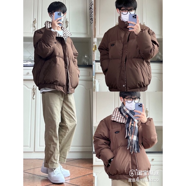 ÁO PHAO KẺ CARO 2022 PHONG CÁCH HÀN QUỐC